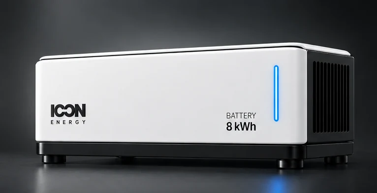 Módulo de batería ICON Flex 8 kWh, diseño conceptual